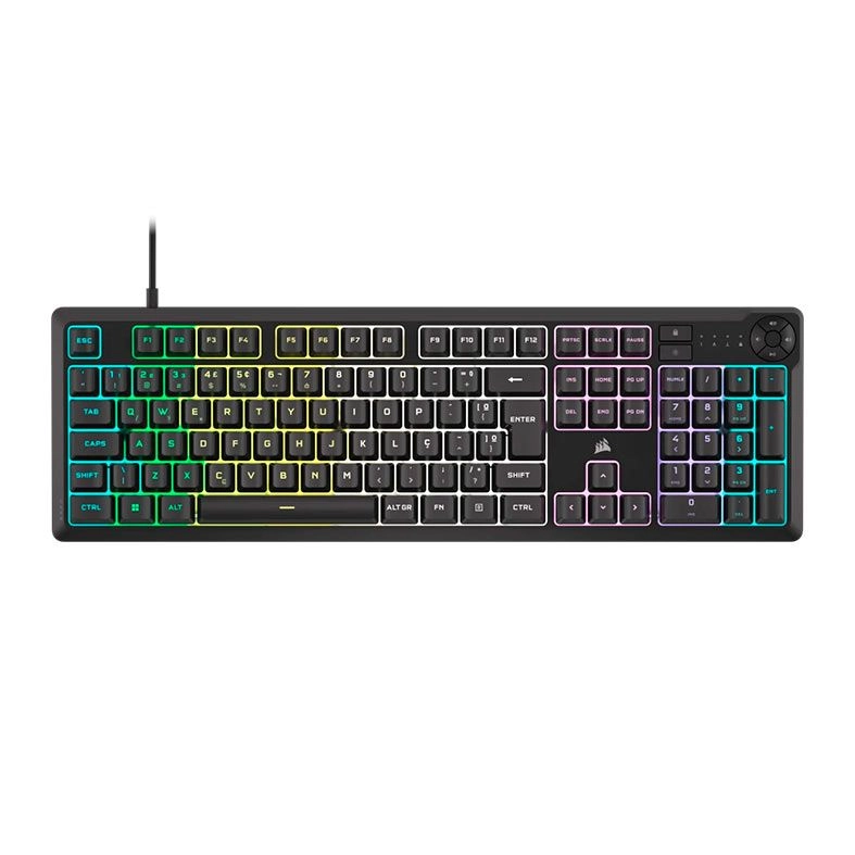 Teclado Membrana Gamer Corsair K55 Core RGB